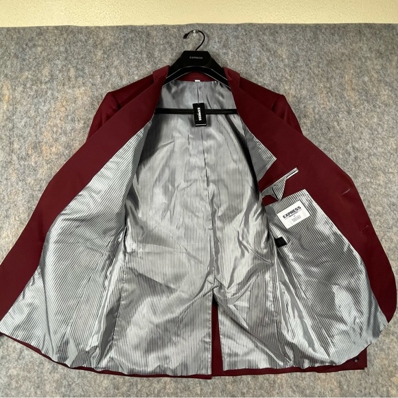 NWT Express Innovator Extra Slim Career Wedding Suit Jacket - Extra Slim 38R - Picture 3 of 16
